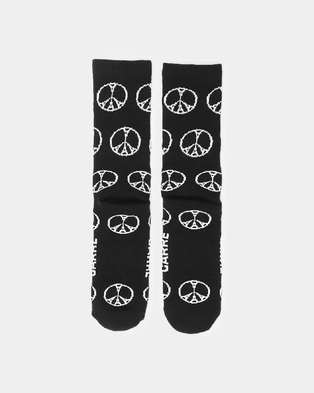 carre-peace-all-over-sport-socks-black