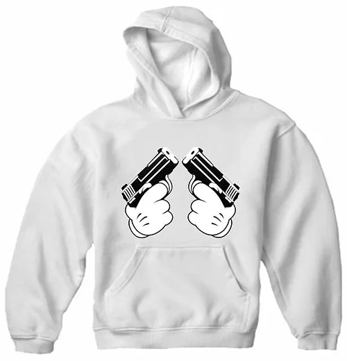 cartoon-hands-double-guns-adult-hoodie