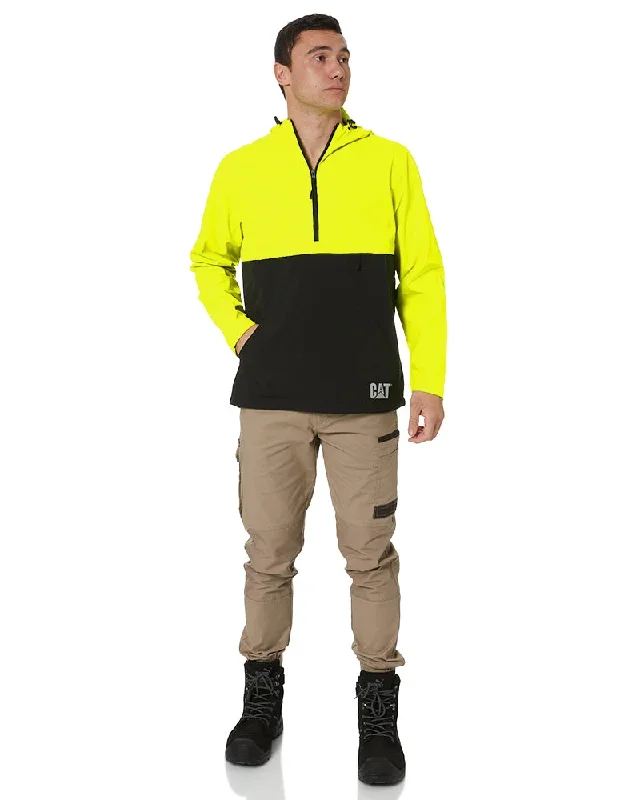 caterpillar-trade-packable-anorak-yellow-navy