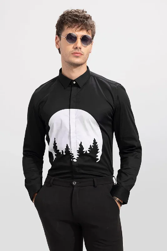 Chinese Forest Black Shirt