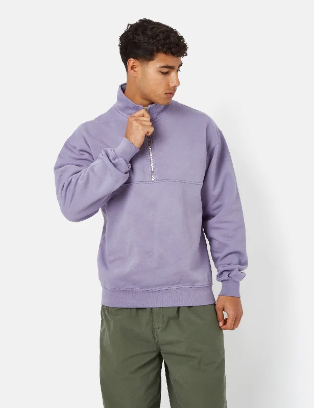 Colorful Standard Quarter Zip Pullover (Organic) - Purple Jade