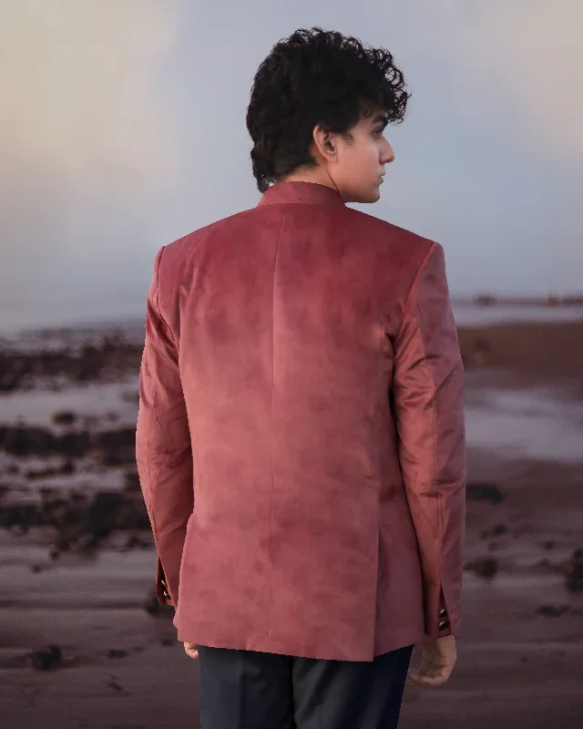 coral-pink-cross-buttoned-bandhgala-premium-velvet-designer-blazer-aw