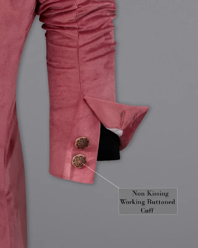 coral-pink-cross-buttoned-bandhgala-premium-velvet-designer-blazer-aw