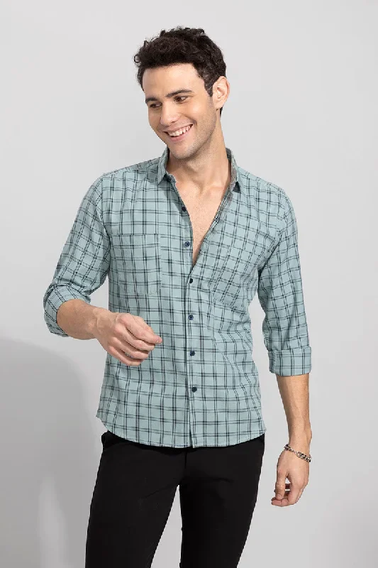 Crate Light Green Checks Shirt