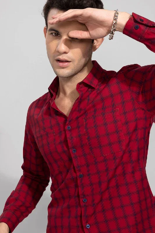 Crate Red Checks Shirt