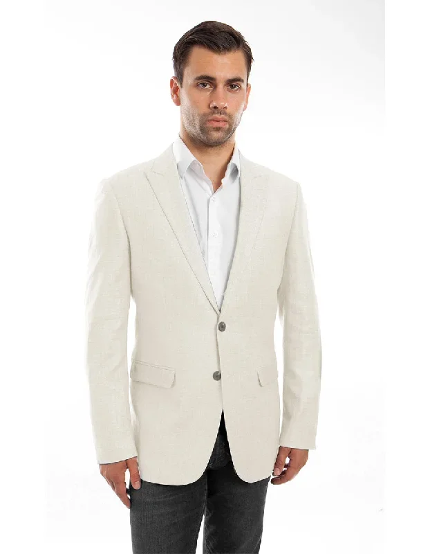 Mens Sand Peak Linen Blazer