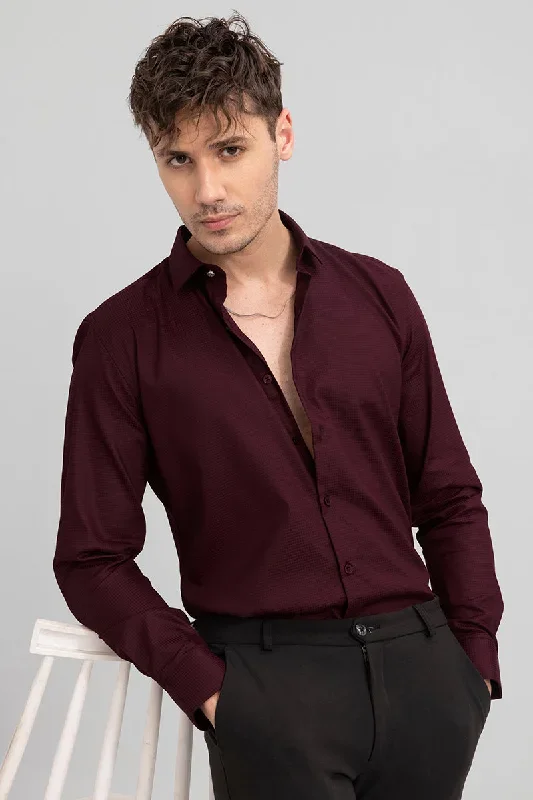 Cubique Maroon Shirt