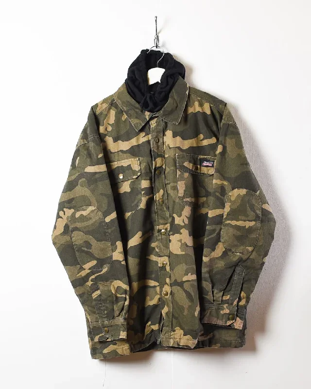 Dickies Padded Camo Hooded Overshirt Jacket - X-Large