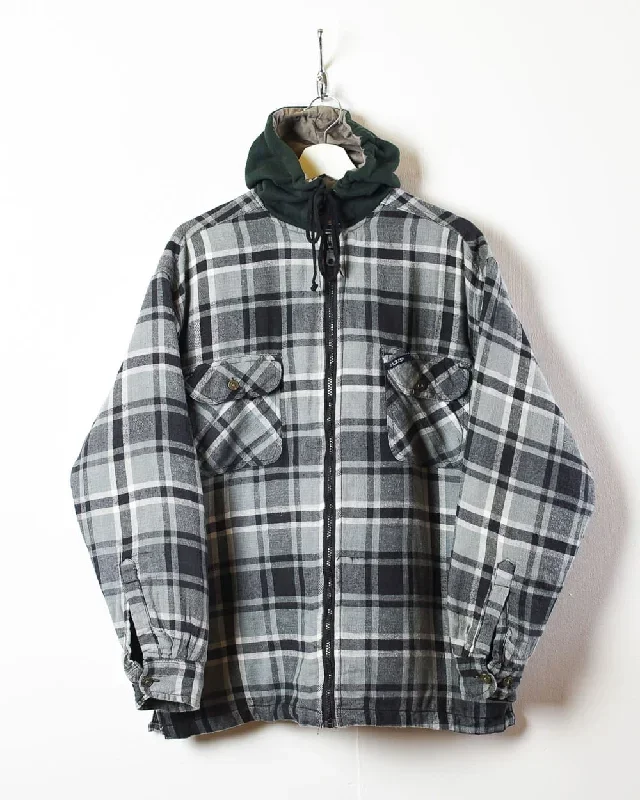 Dickies Padded Hooded Flannel Overshirt Jacket - Medium