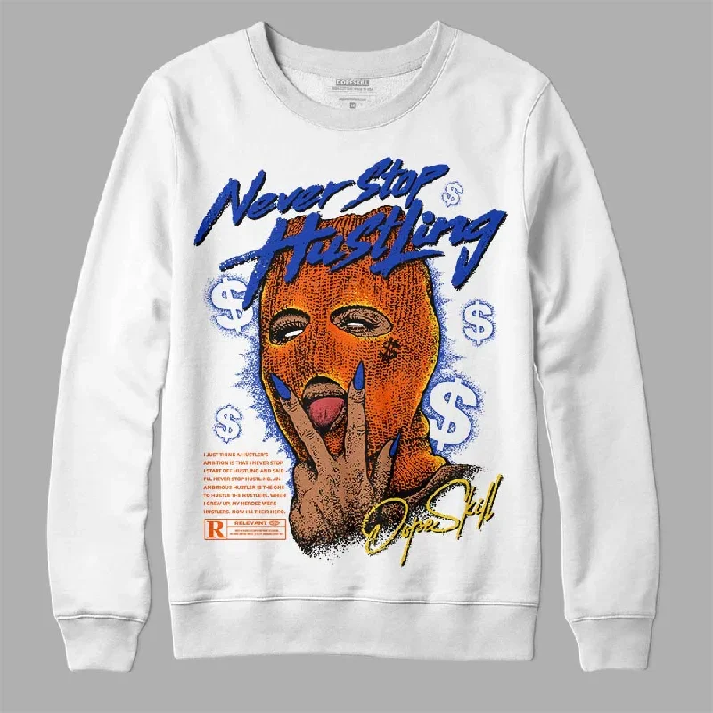 Dunk Futura Orange Blaze DopeSkill Sweatshirt Never Stop Hustling Graphic