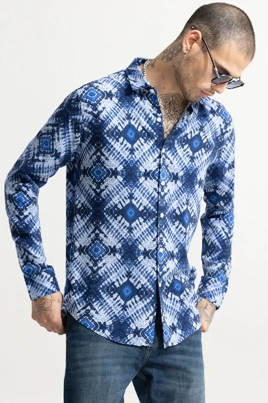 Dye Art Blue Shirt