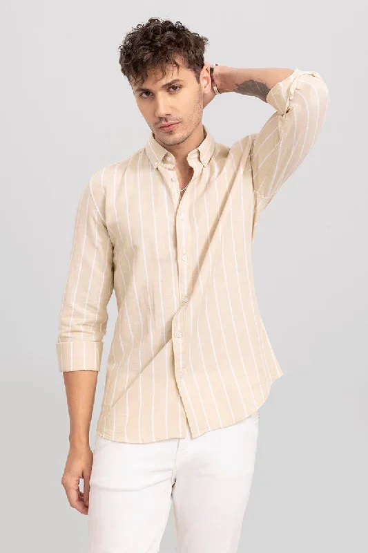 Eensy Stripe Beige Shirt