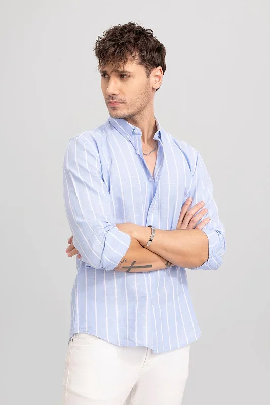 Eensy Stripe Blue Shirt