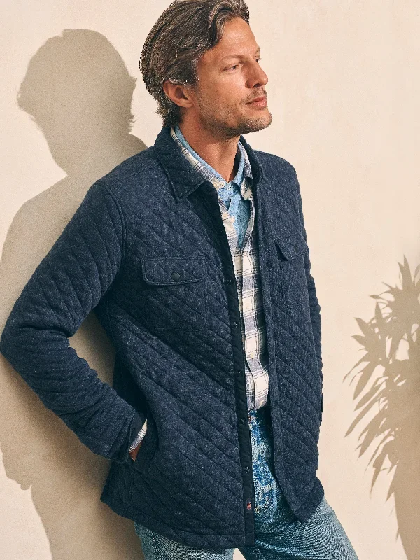 Epic Quilted Fleece CPO - Navy Melange