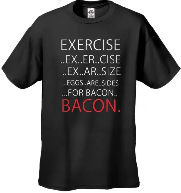 exercise-bacon-mens-t-shirt