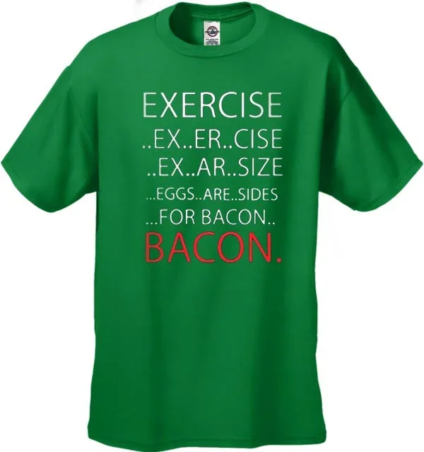 exercise-bacon-mens-t-shirt