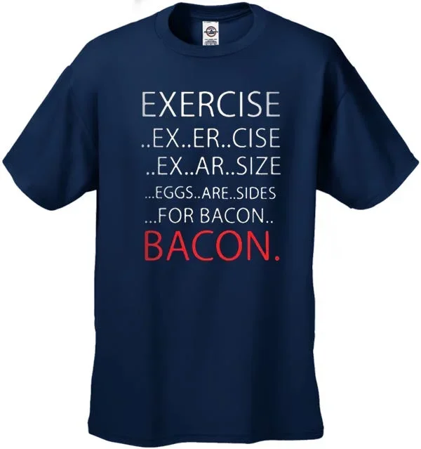 exercise-bacon-mens-t-shirt