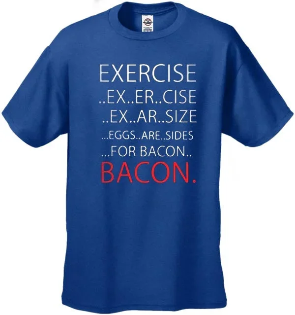 exercise-bacon-mens-t-shirt