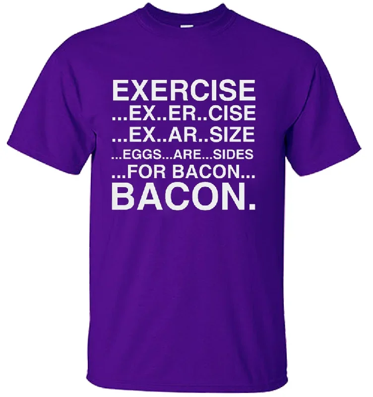 exercise-eggs-are-sides-for-bacon-mens-t-shirt