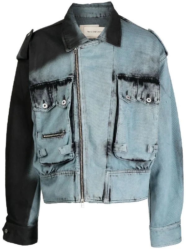 FENG CHEN WANG BLACK DENIM JACKET