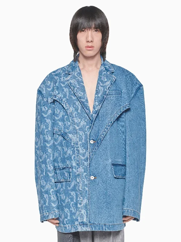 Feng Chen Wang Denim Phoenix Jacket