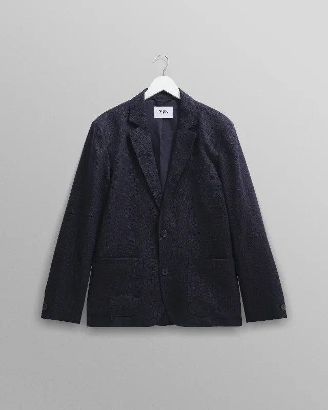 Fintry Blazer Midnight Linen