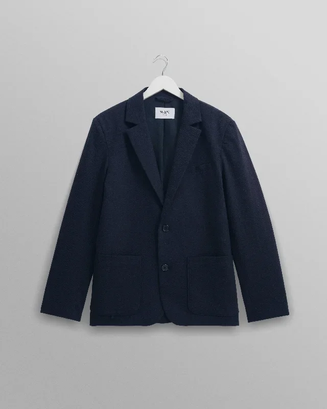 Fintry Blazer Navy Seersucker