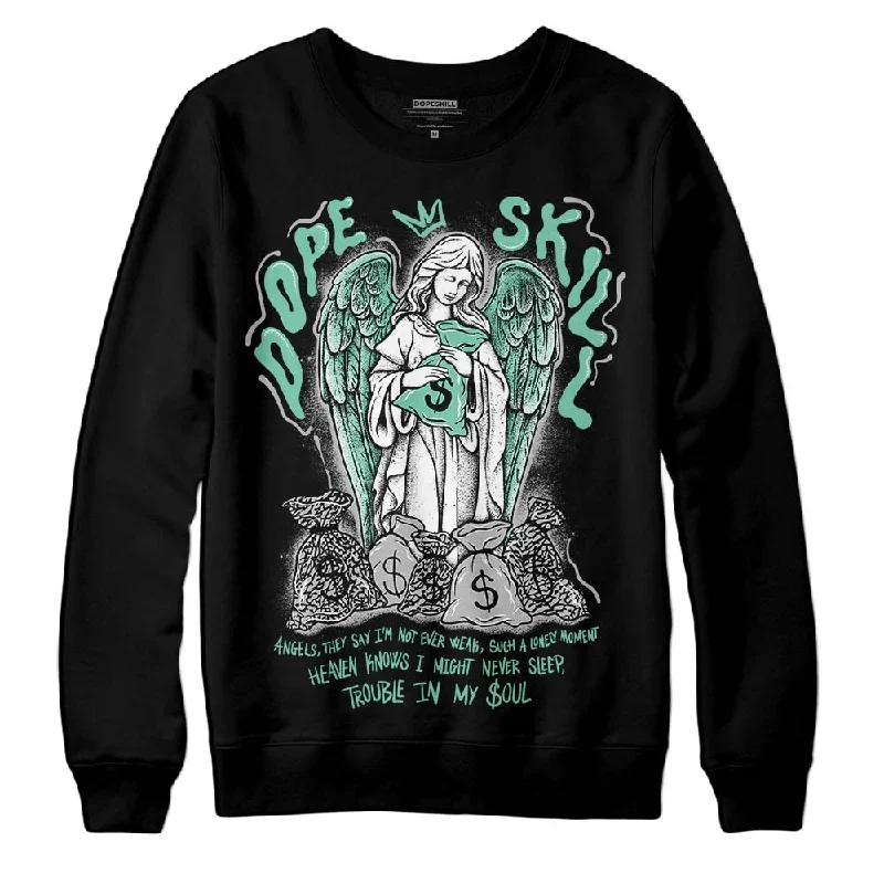 Green Glow 3s DopeSkill Sweatshirt Angels Graphic