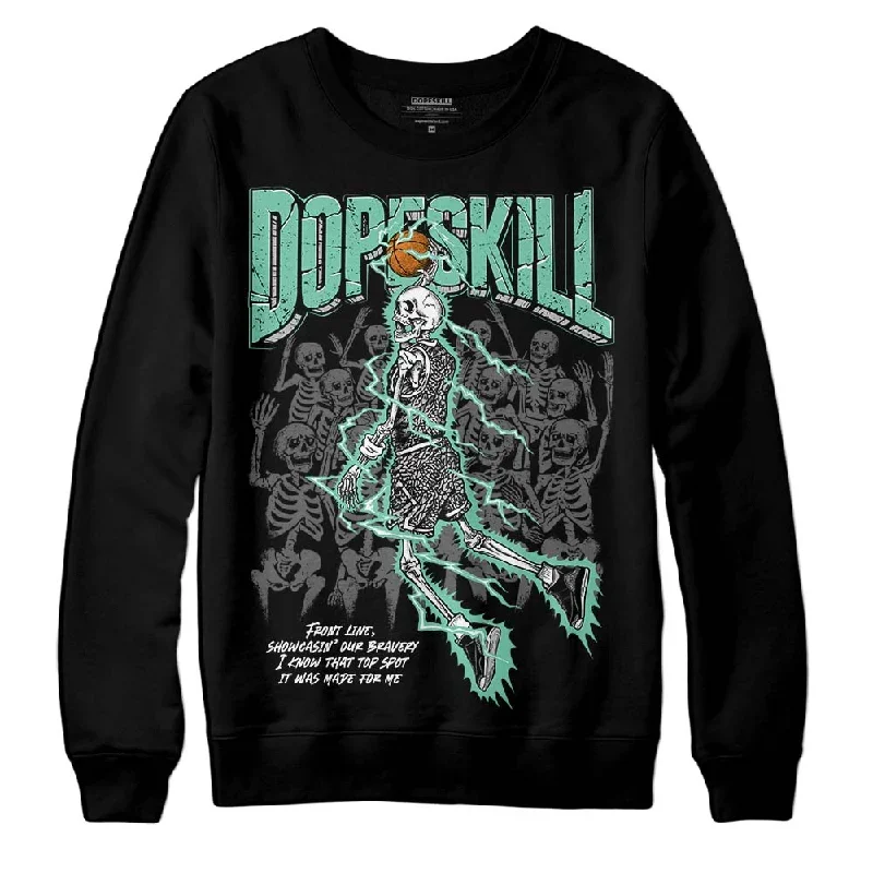 Green Glow 3s DopeSkill Sweatshirt Thunder Dunk Graphic