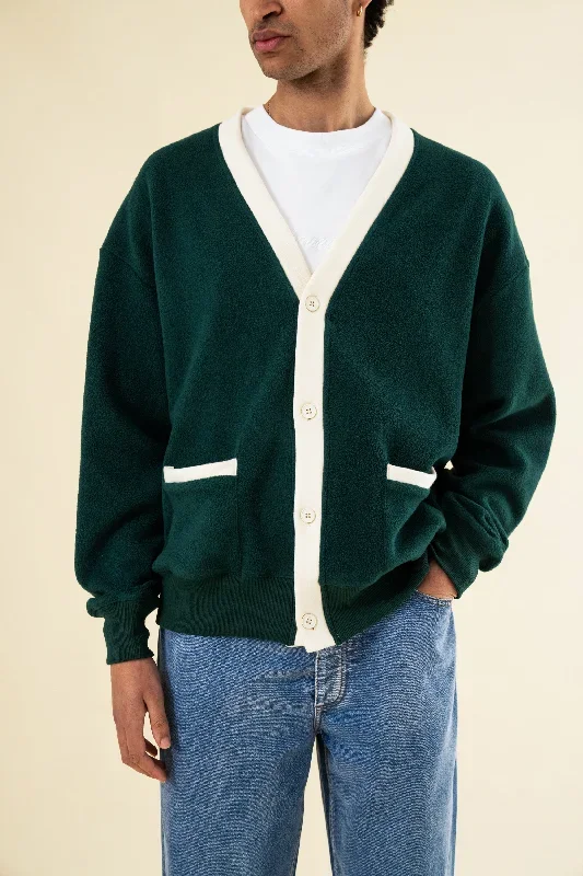 harvard-reverse-fleece-cardigan-bottle-green