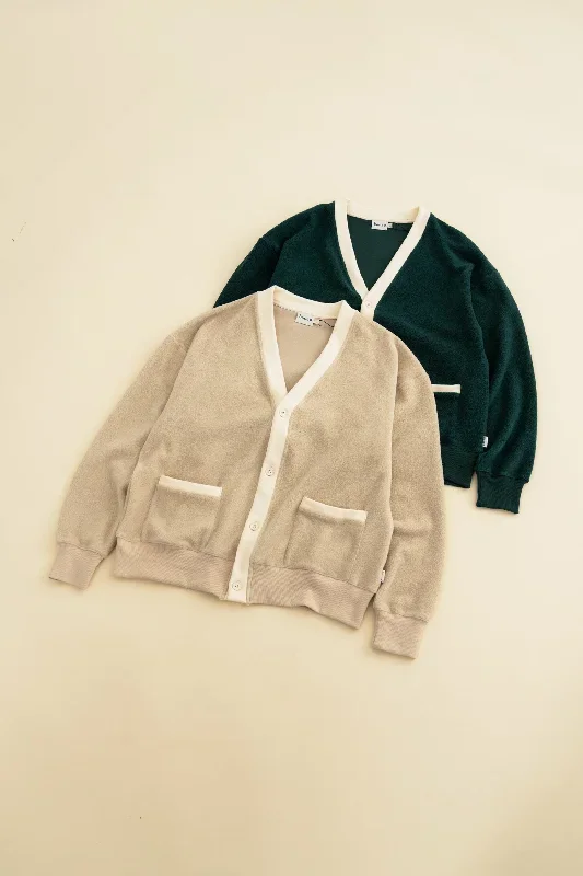 harvard-reverse-fleece-cardigan-bottle-green