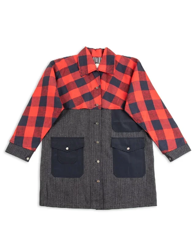 Hunter Fisher Coat - Denim/Red