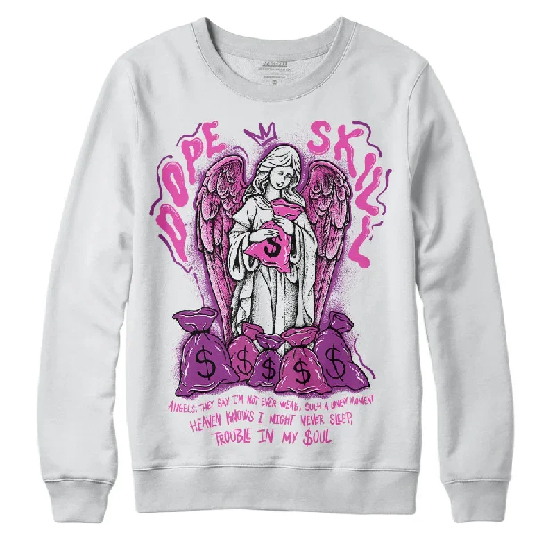 Hyper Violet 4s DopeSkill Sweatshirt Angels Graphic