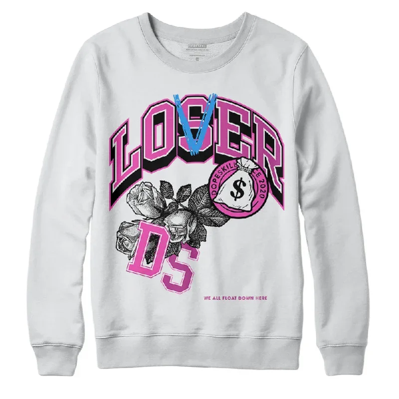 Hyper Violet 4s DopeSkill Sweatshirt Loser Lover Graphic