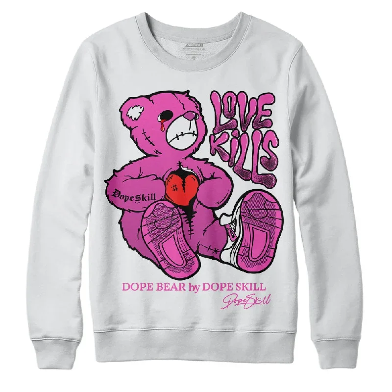 Hyper Violet 4s DopeSkill Sweatshirt Love Kills Graphic