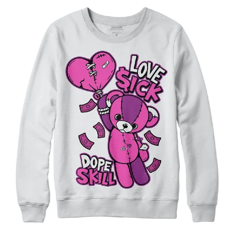 Hyper Violet 4s DopeSkill Sweatshirt Love Sick Graphic