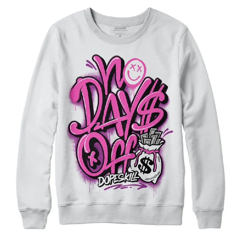 Hyper Violet 4s DopeSkill Sweatshirt No Days Off Graphic