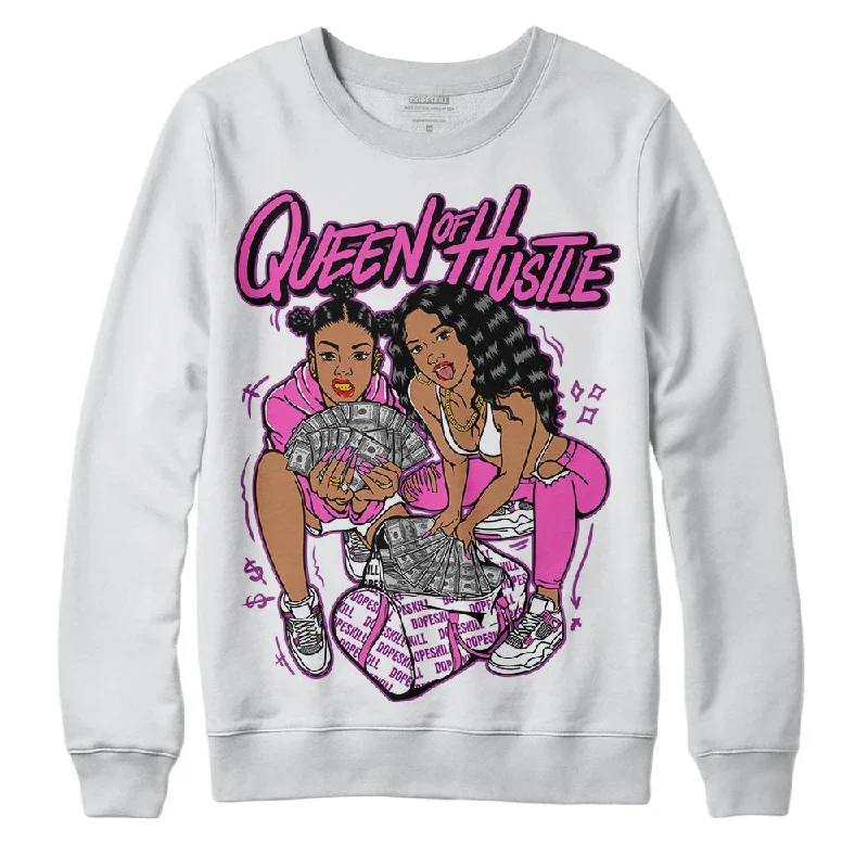 Hyper Violet 4s DopeSkill Sweatshirt Queen Of Hustle Graphic