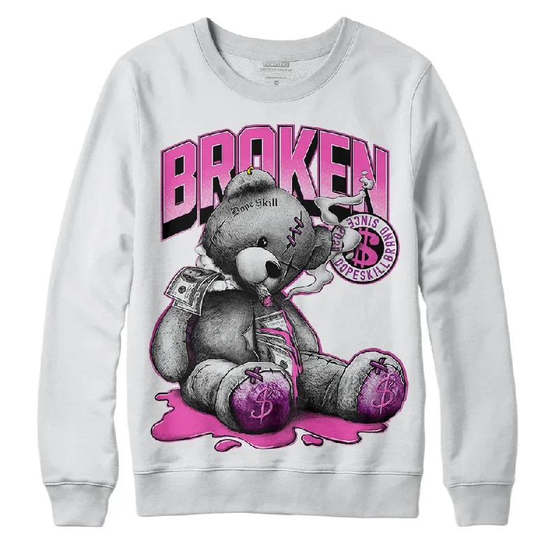 Hyper Violet 4s DopeSkill Sweatshirt Sick Bear Graphic