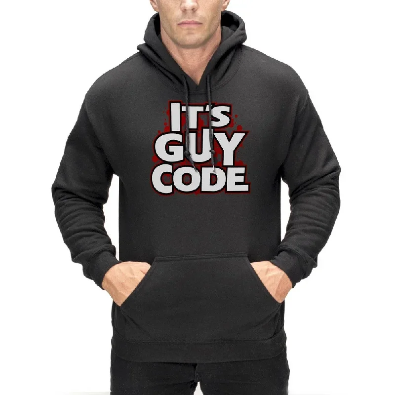 ""It's Guy Code"" Adult Size Hoodie -