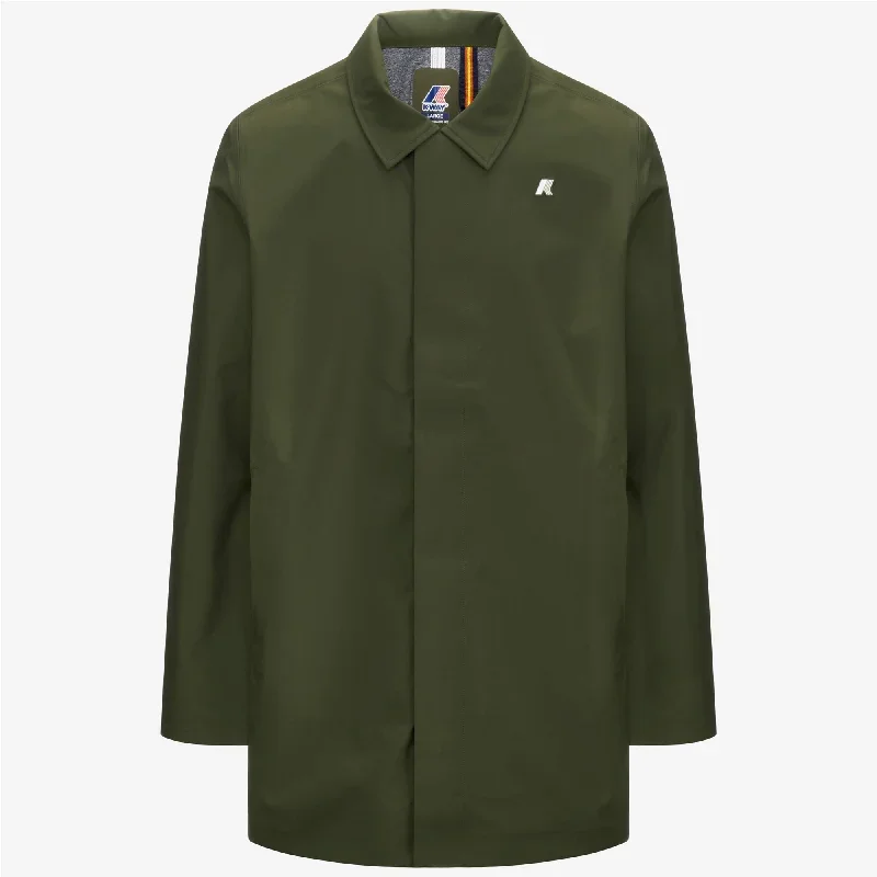 BENNY BONDED JERSEY - Jackets - 3/4 LENGTH - Man - GREEN CYPRESS