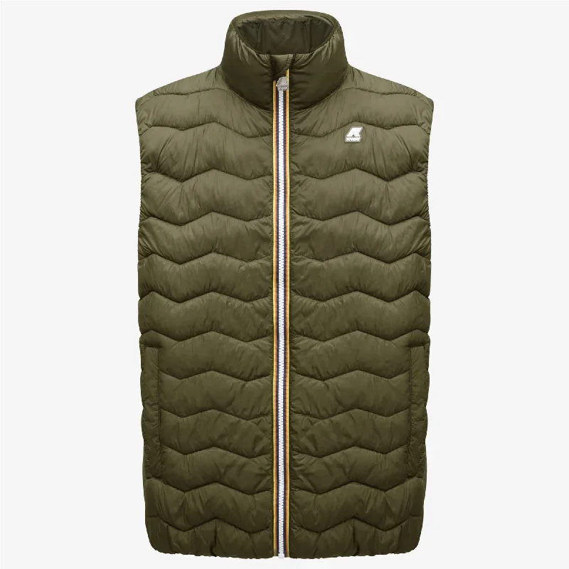 VALEN QUILTED WARM - Jackets - Vest - Man - GREEN BLACKISH