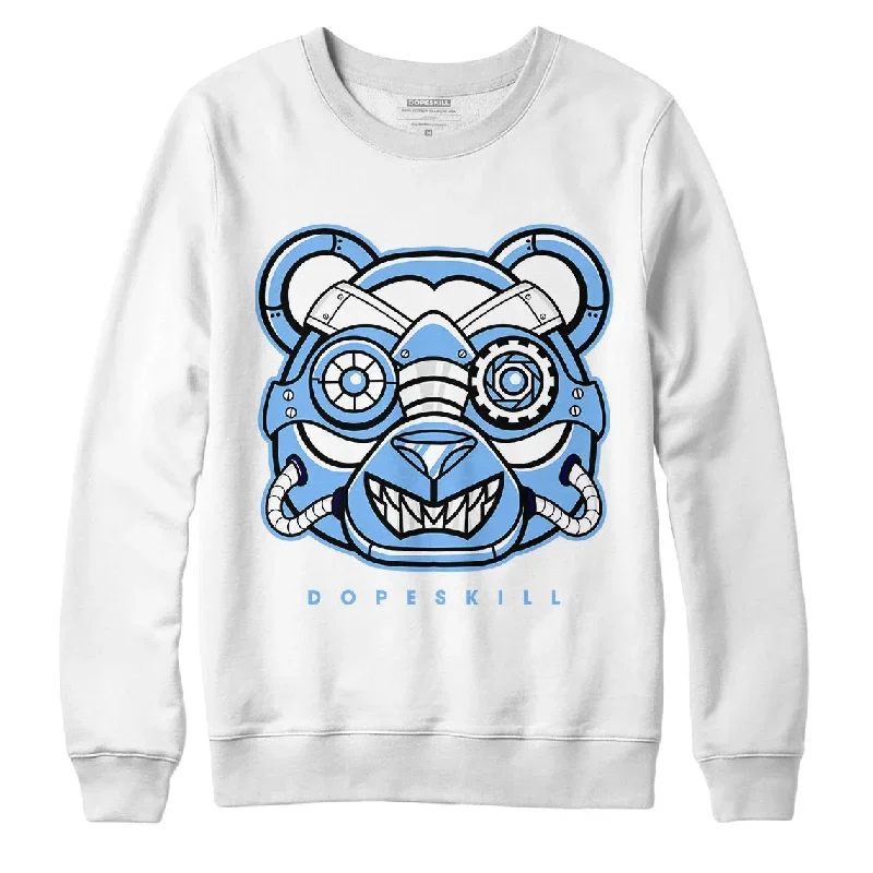 AJ 6 University Blue DopeSkill Sweatshirt Robo Bear Graphic