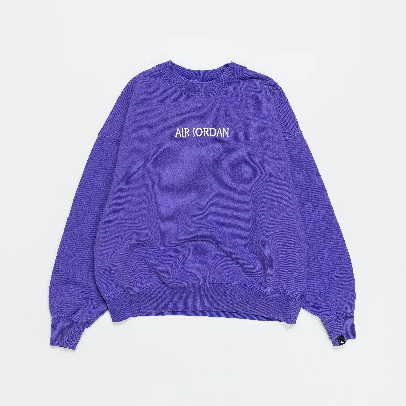 Womens Wordmark Fleece Crew - Dark Concord/Sail