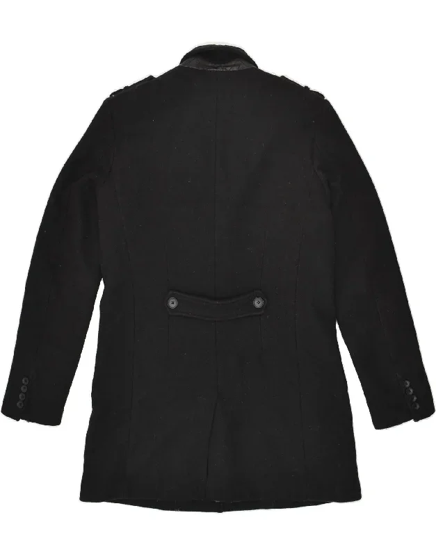 jules-mens-military-overcoat-uk-38-medium-black-polyester