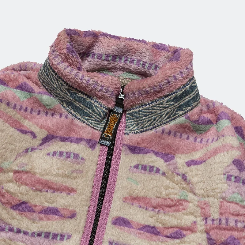 kapital-ashland-stripe-bone-fleece-zip-blouson-pink-fw23