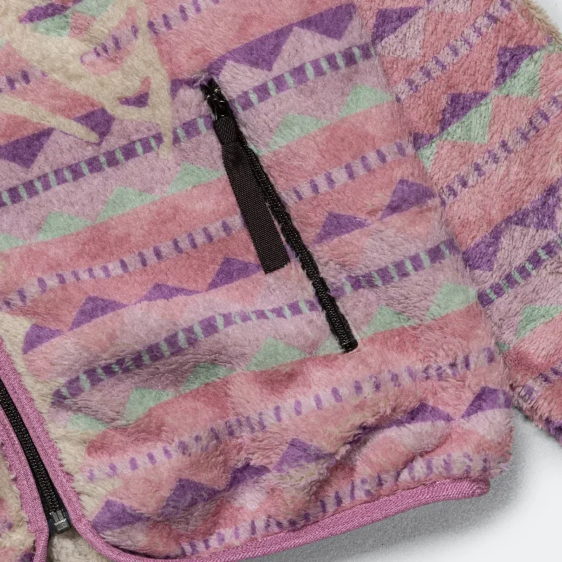 kapital-ashland-stripe-bone-fleece-zip-blouson-pink-fw23