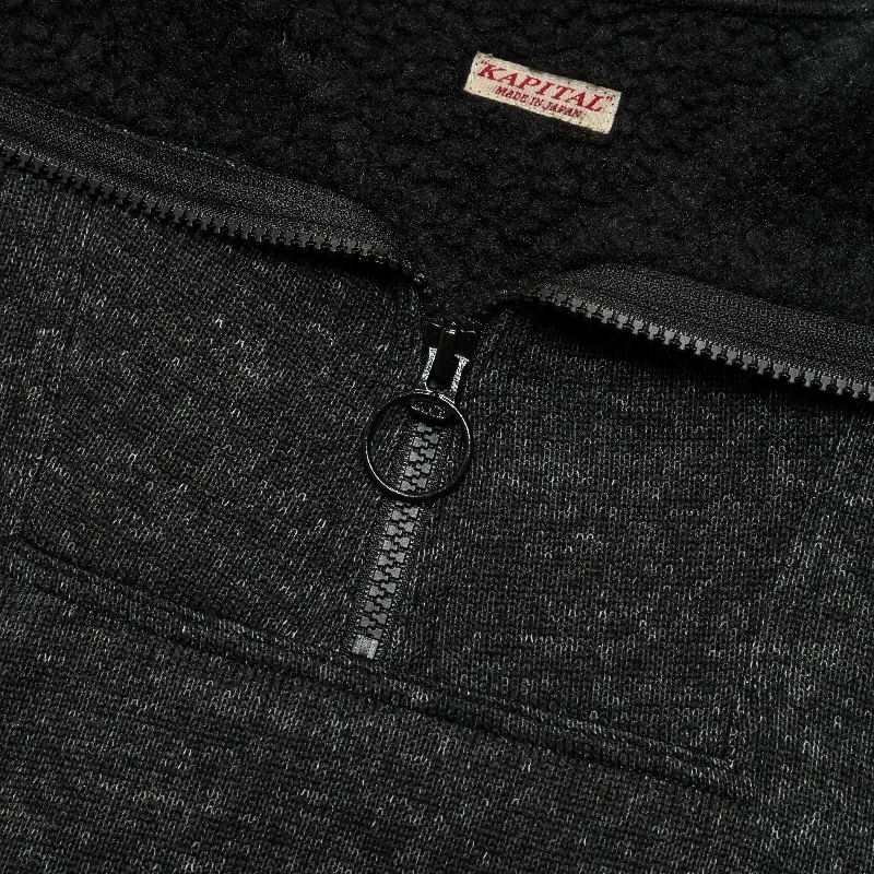 kapital-boa-fleece-zip-alpine-pull-overall-black