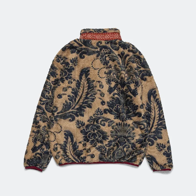 kapital-damask-fleece-zip-blouson-beige-fw23