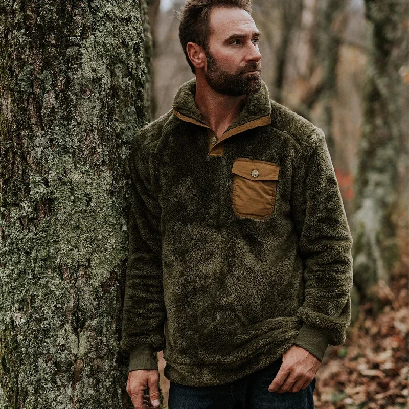 Kodiak Fleece Pullover | Birchwood Green